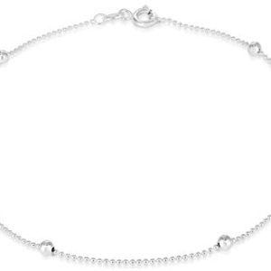 925 Sterling Silver Anklets For Women, Ankle Bracelets for Women, Basic Chain Link Anklets For Women, Girls Anklets, Beach Anklets, Bead Anklet, Summer Jewelry, 10 Inch Anklet