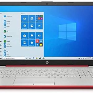 2021 HP Pavilion 15.6″ HD Laptop Computer, Intel Pentium Gold 6405U, 8GB RAM, 500GB HDD, HD Webcam, USB-C, HDMI, Ethernet RJ-45, Windows 10 S, Red, GOLDOXIS Card