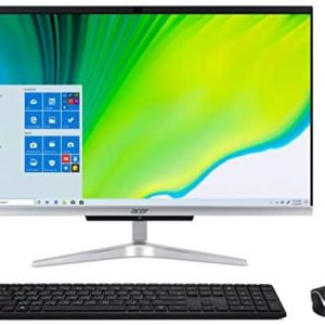 Acer Aspire C24-963-UA91 AIO Desktop, 23.8″ Full HD Display, 10th Gen Intel Core i3-1005G1, 8GB DDR4, 512GB NVMe M.2 SSD, 802.11ac Wi-Fi 5, Wireless Keyboard and Mouse, Windows 10 Home